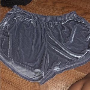 Velvet booty shorts
